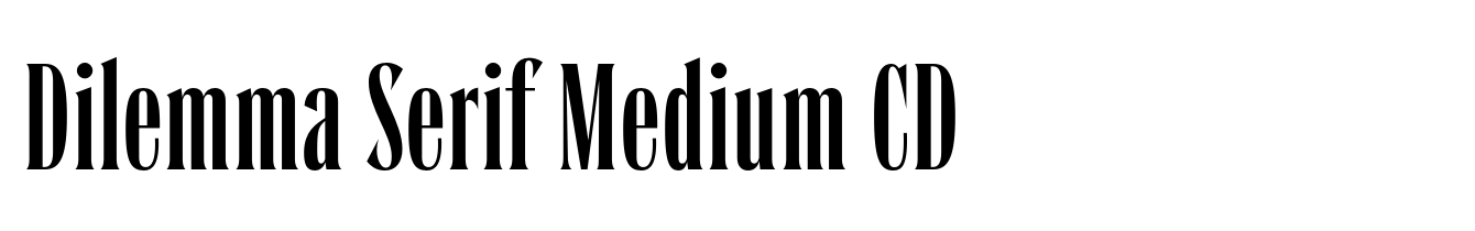 Dilemma Serif Medium CD